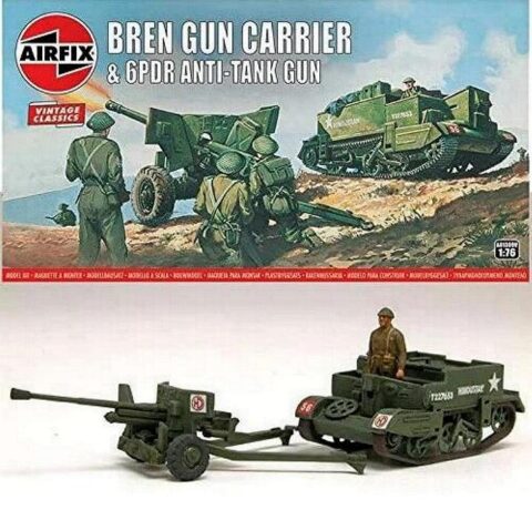 1/76 Scale: WWII British Bren Gun Carrier with 6 pdr anti-tank gun | GI ...